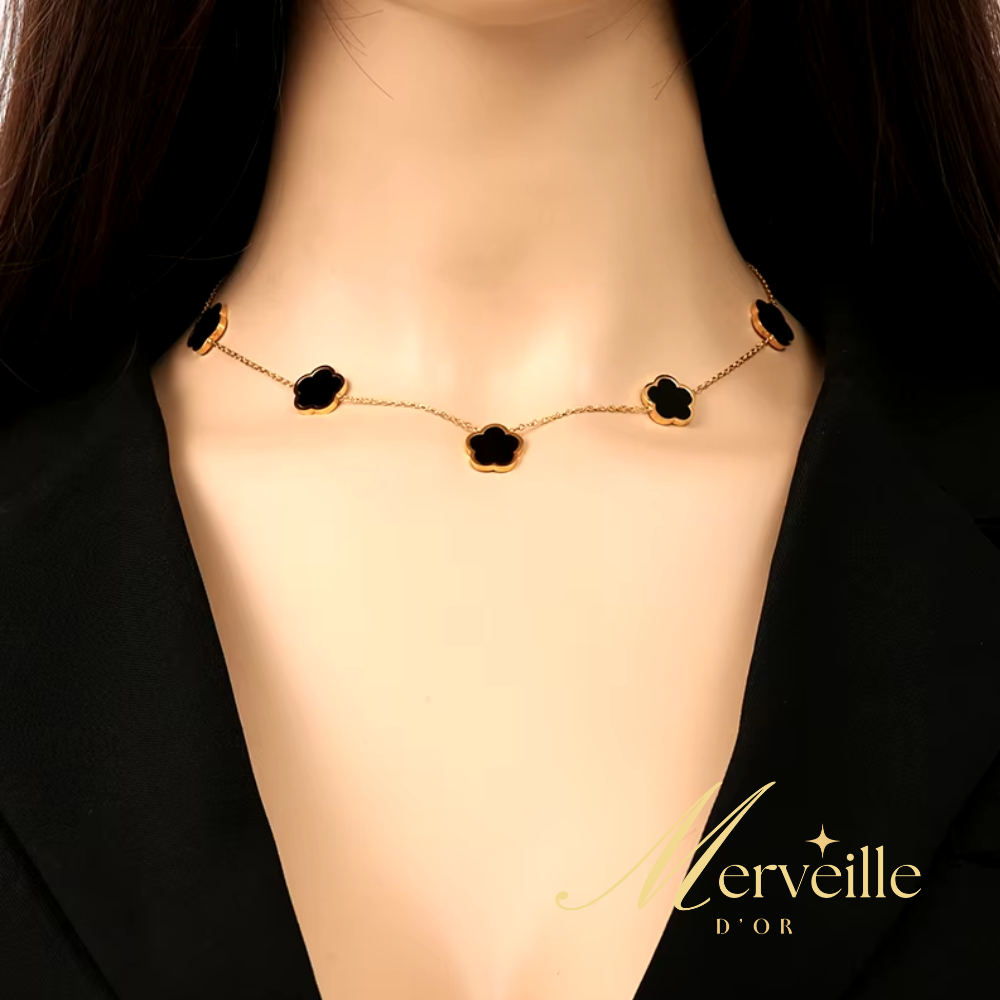 Collier en acier inoxydable 5 Clover