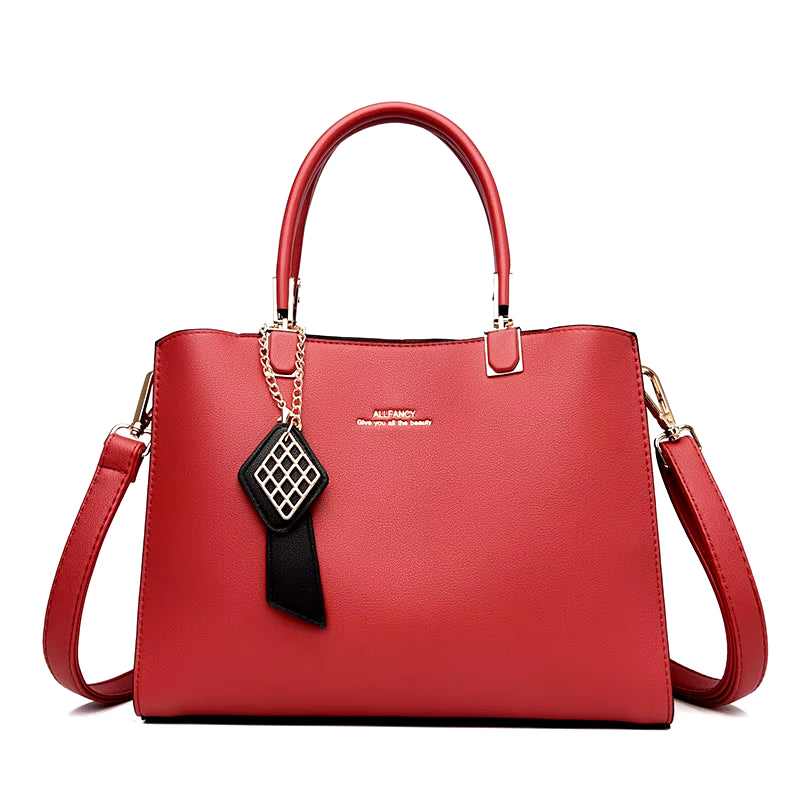 High Quality PU Leather Top Handle Satchel Purse for Women 2023 Brand Designer Luxury Clutch Handbags Solid Color Tote Bag Sac