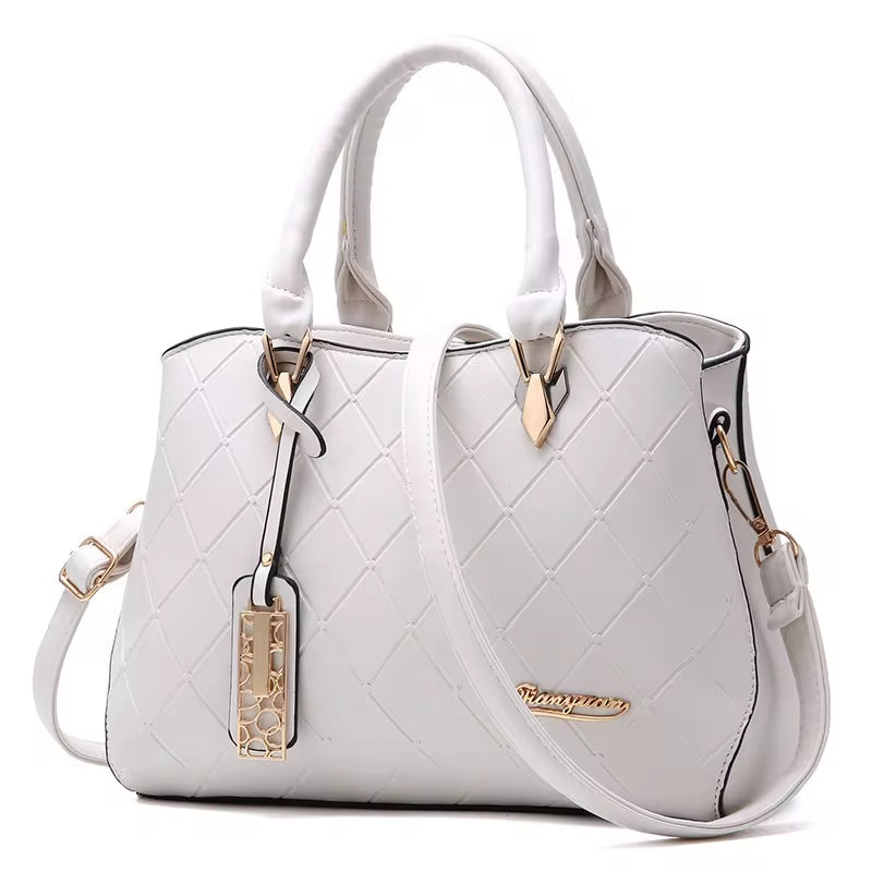 Women Bag Fashion Casual Women'S Handbags Luxury Handbag Designer Shoulder Bags New Bags for Women 2023 White Simulation Leather