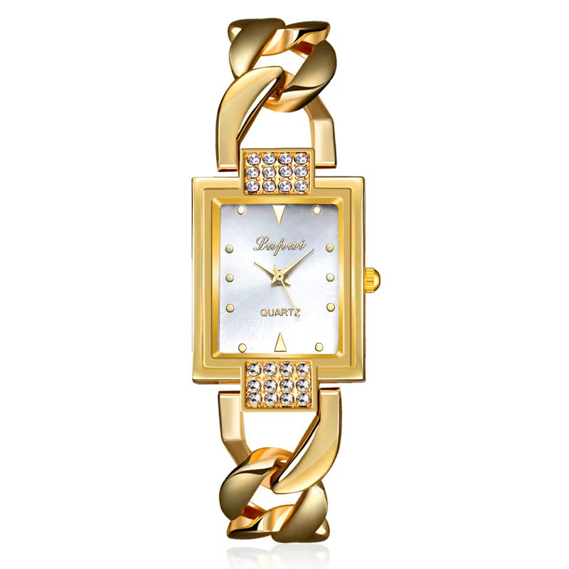 Ladies Watches 2023 Wrist Guaranteed Women Crystal Diamond Watches Luxury Gold Watch Stainless Steel Women'S Watch Clock Women